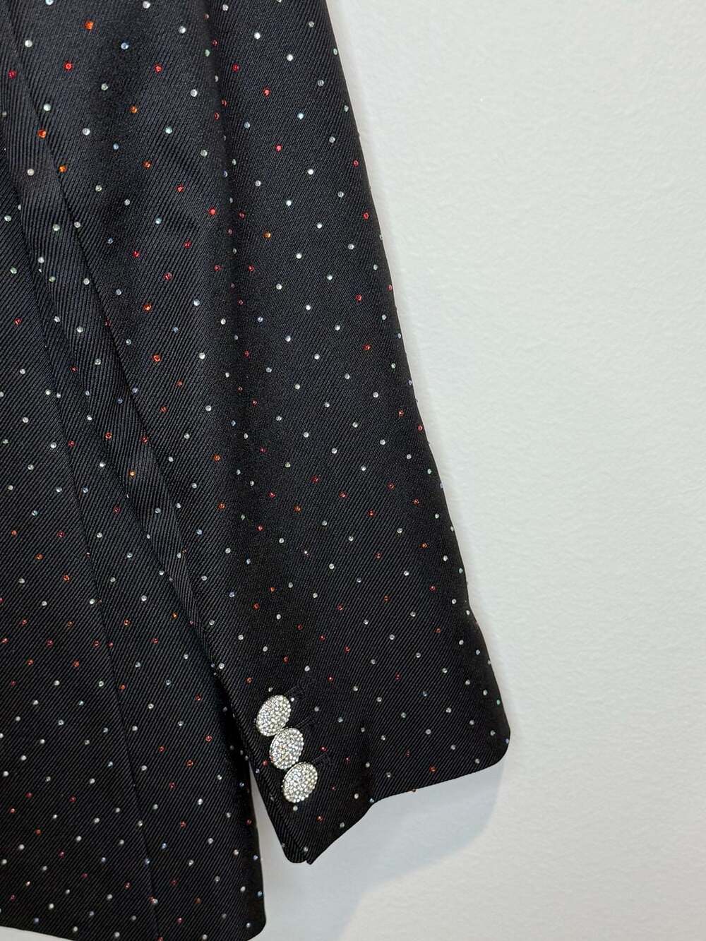Karl Lagerfeld Paris Rhinestone Embellished Blazer Size 8 - Picture 7 of 13